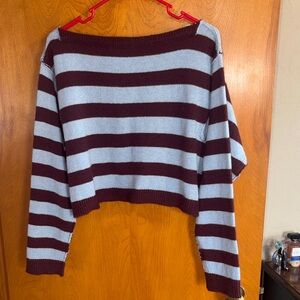 Brand new with tag off shoulder cropped sweater